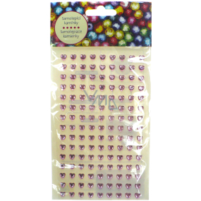Albi Self-adhesive stones hearts light pink 5 mm 135 pieces