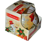 Admit Snowman aromatic candle in glass 80 g