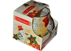 Admit Snowman aromatic candle in glass 80 g