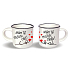 Nekupto Pair of mini cups I love you very much x I love you height 5.5 cm, diameter 6.5 cm