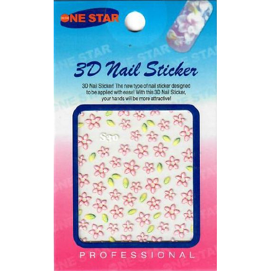 Nail Stickers 3D nail stickers 1 sheet 10100 S30