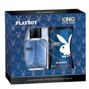 Playboy King of the Game eau de toilette for men 60 ml + shower gel 250 ml, gift set