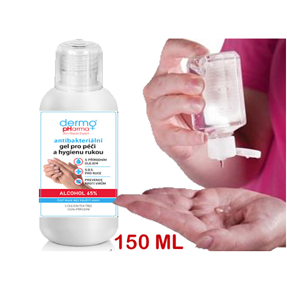 Carex Dermo + Tea Tree oil antibacterial hand protection 65% alcohol solution 150 ml