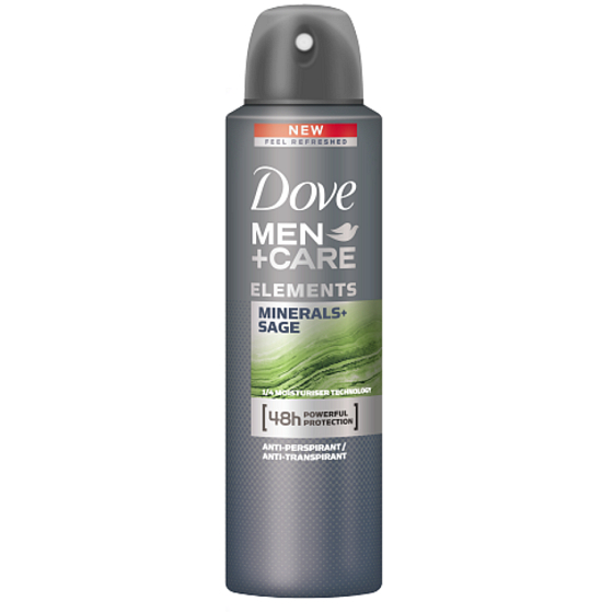 Dove Men + Care Elements Minerals & Sage antiperspirant deodorant spray with 48-hour protection for men 150 ml