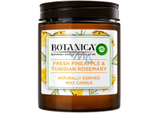 Air Wick Botanica Fresh pineapple and Tunisian rosemary scented candle glass, burning time up to 40 hours 205 g