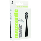 MegaSmile Black Whitening II Sonic spare head for sonic toothbrush of the latest generation Black 2 pieces