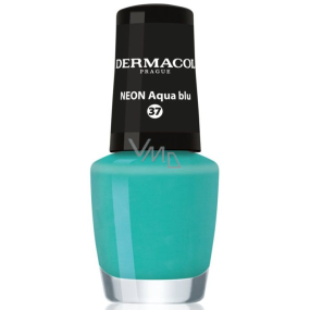 Dermacol Neon Nail Polish Neon nail polish 37 Neon Aqua blu 5 ml