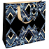 Nekupto Gift paper bag luxury 23 x 23 x 10 cm Blue marble 2033 LIM