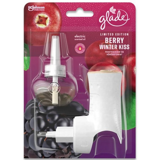 Glade Berry Winter Kiss with the scent of blackberries and cranberries electric shaver with a liquid filling of 20 ml