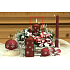 Lima flake candle burgundy cylinder 50 x 100 mm