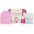 Glov Makeup Remover Travel Set Pink makeup removal gloves + makeup removal finger for quick makeup correction + Magnet Cleanser soap + hook + cosmetic bag, cosmetic set for women