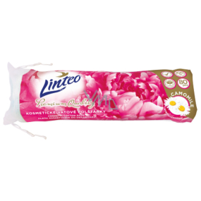 Linteo Premium Quality Chamomile cosmetic cotton pads 80 pieces