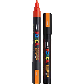 Posca Universal acrylic marker 1,8 - 2,5 mm Fluo-orange PC-5M