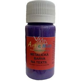 Art e Miss Metallic Textile Paint 42 Dark Purple 40 g