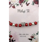 Albi Beaded bracelet I love you 18,5 cm