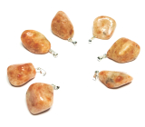 Sunstone Troml pendant natural stone, 2,2-3 cm, 1 piece, hides the power of the Sun and fire