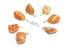 Sunstone Troml pendant natural stone, 2,2-3 cm, 1 piece, hides the power of the Sun and fire