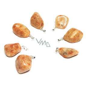 Sunstone Troml pendant natural stone, 2,2-3 cm, 1 piece, hides the power of the Sun and fire