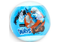 Smurfs sparkling bath ball for children Blue 100 g