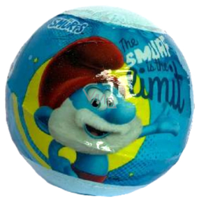 Smurfs sparkling bath ball for children Blue 100 g
