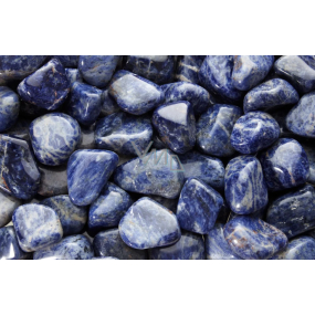 Sodalite Granite Tumbled natural stone 5-10g 1 piece, stone communication