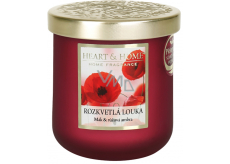 Heart & Home Flowering meadow soy scented candle medium burns up to 30 hours 110 g