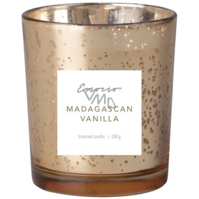 Emocio Madagascan Vanilla - Madagascar vanilla scented candle glass metallic gold 80 x 90 mm mix of scents