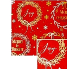 Nekupto Christmas gift wrapping paper 70 x 200 cm Dark red, Merry & Bright