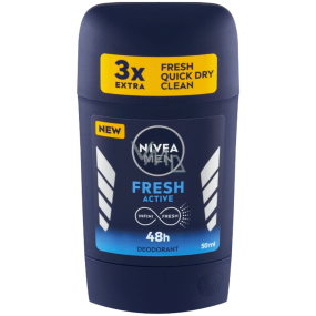 Nivea Men Fresh Active antiperspirant stick for men 50 ml