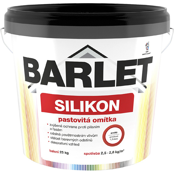 BARLET silicone paste-like plaster grainy 1.5 mm, 25 kg