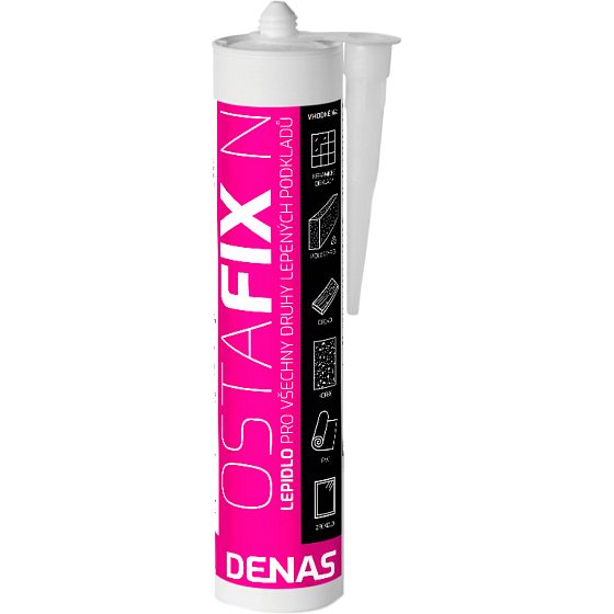 DENAS Ostafix N adhesive for all types of substrates, white, 290 ml