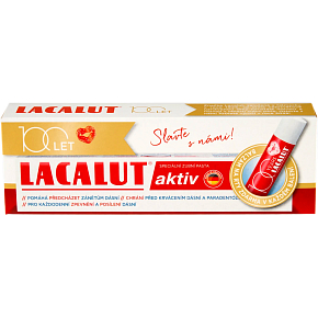 Lacalut toothpaste Active 75 ml + lip balm 4.8 g Lacalut toothpaste Active 75 ml + lip balm 4.8 g