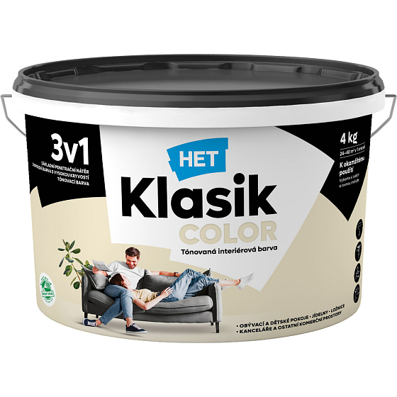 Het Klasik Color paint, 0017 creamy white, 4 kg