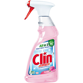 Clin Peony Window Cleaner and Glass Surface Cleaner, 500 ml