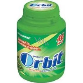 Wrigleys Orbit Spearmint chewing gum sugar-free dragee 46 pieces can