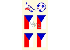 Arch Tattoo decals for face and body Czech flag 1 motif