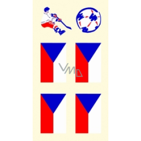 Arch Tattoo decals for face and body Czech flag 1 motif