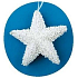 Spatial star with white balls for hanging 10 cm