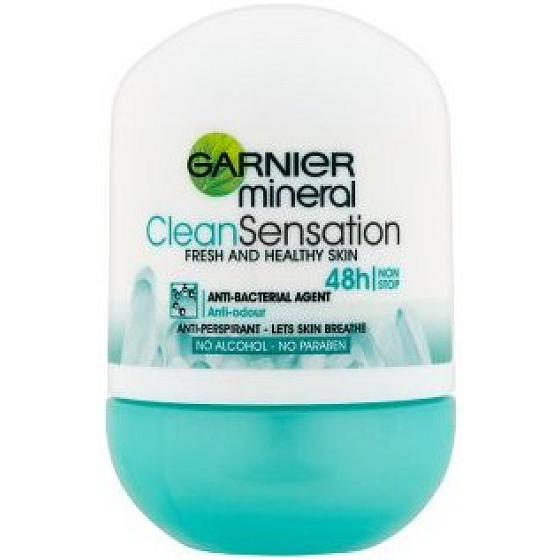 Garnier Mineral Clean Sensation 48h 50 ml anti-perspirant roll-on deodorant for women