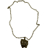 Bronze necklace with tiger pendant 63 cm