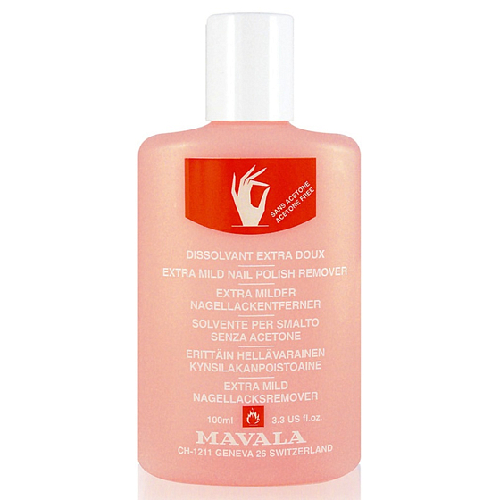 Mavala Extra Mild Nail Polish Remover extra fine nail polish remover without acetone 100 ml