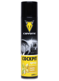 Coyote Cockpit Vanilla antistatic, cleans and treats plastic, leather, rubber, wood, imitation leather in the interior of the vehicle 400 ml spray