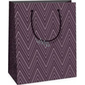Ditipo Gift paper bag 11.4 x 6.4 x 14.6 cm burgundy