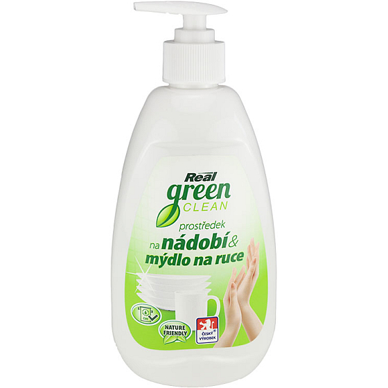 Real Green Clean dishwashing liquid & hand soap 500 g