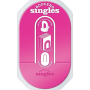 If Book End Singles Book Stop Pink 124 x 3 x 207 mm