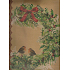 Ditipo Gift kraft bag 26.5 x 12 x 37 cm white wreath birds
