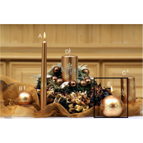 Lima Snowflake candle copper ball 80 mm 1 piece