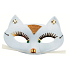 Mask ball cat white 17 cm