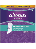 Always Dailies Fresh & Protect Normal with a delicate scent of 60 intimate panty liners