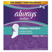 Always Dailies Fresh & Protect Normal with a gentle scent panty liners 60 pieces